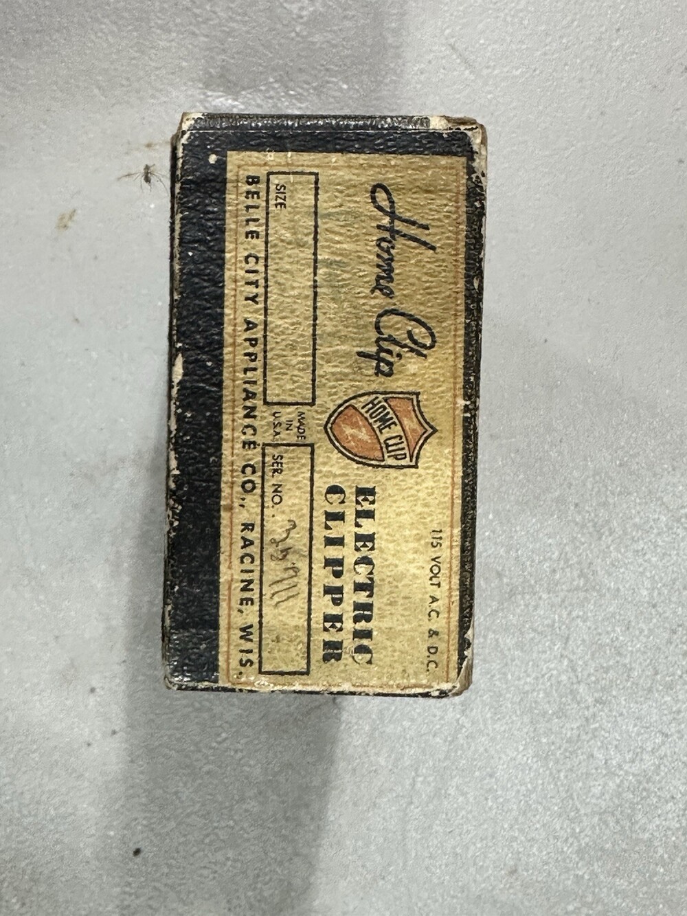 Vintage 1925 Home Clip H-10 Electric Clipper Box Set Belle City Racine WI Antiqu - Picture 8 of 9